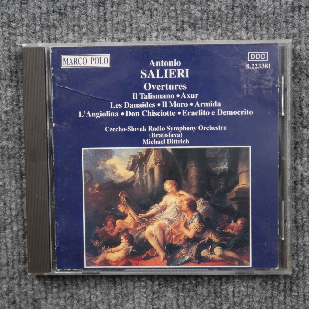 Antonio Salieri CD Overtures Czecho-Slovak Symphony Marco‎ Polo Classical 1993